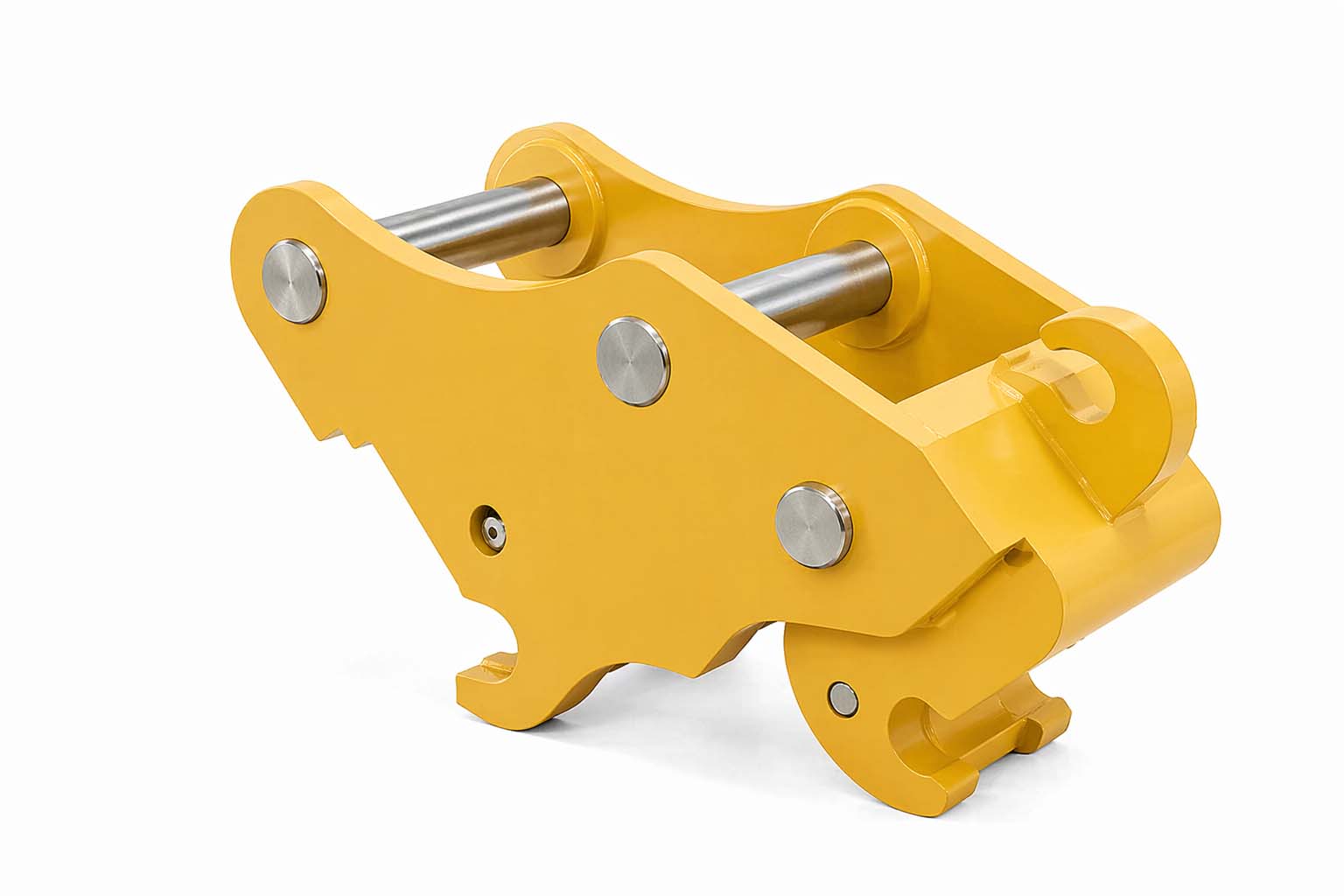 Mechanical and hydraulic quick couplers presented for bucket changeover and machine-side fitment needs