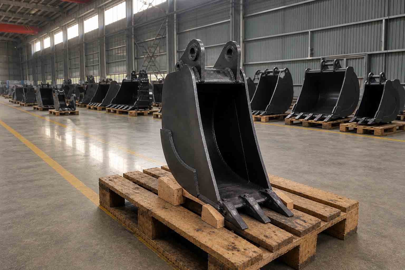 Narrow bucket item included for trenching and drainage package review