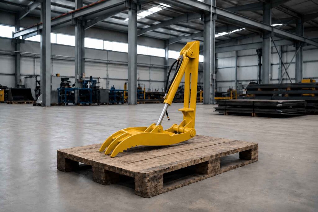 Hydraulic thumb for excavators for bucket handling and material control